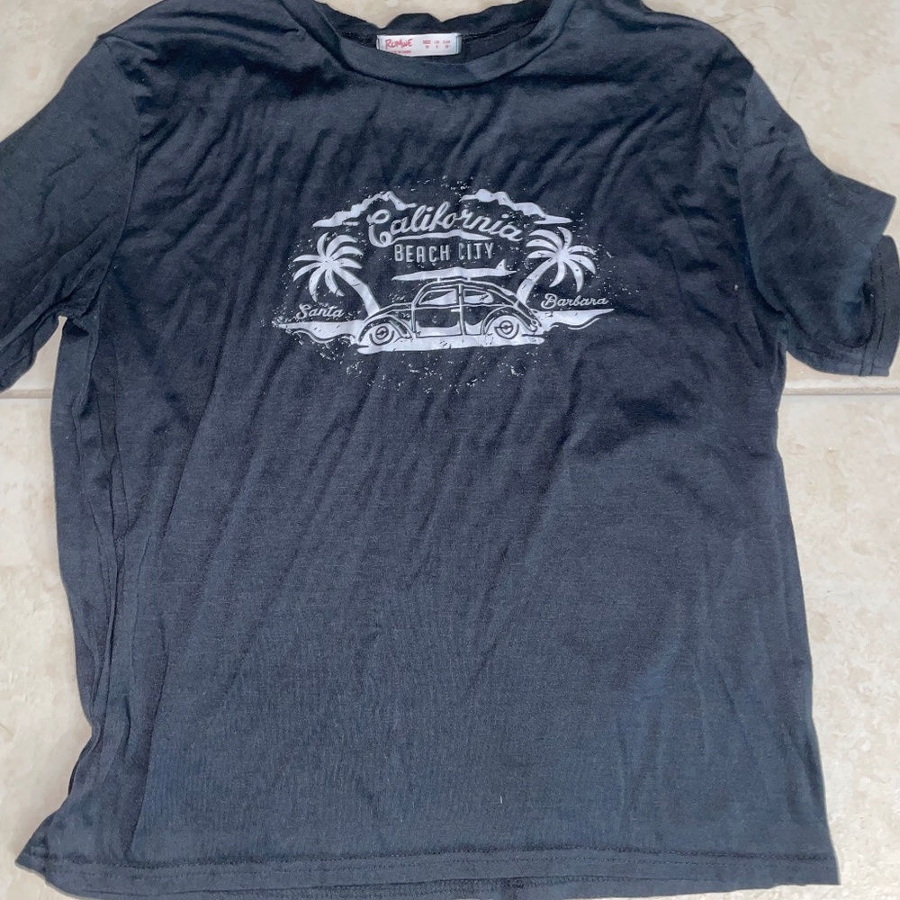 Romwe California Beach City T-Shirt